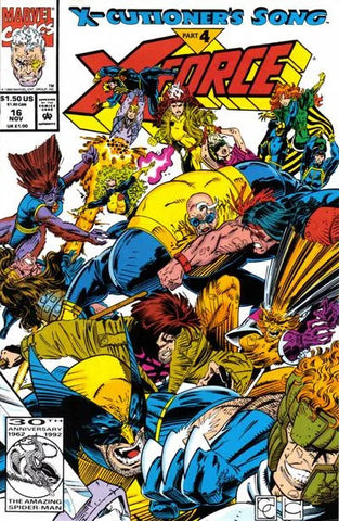 X-Force Issue #16 November 1992 Comic Book