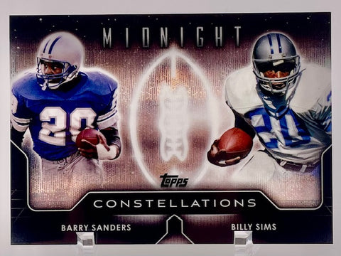 Lions Barry Sanders/Billy Sims 2024 Topps Midnight No.C-7 Single Card