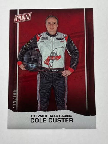 Cole Custer 2021 Panini Father's Day No.N4 #072/199 Foil Single Card