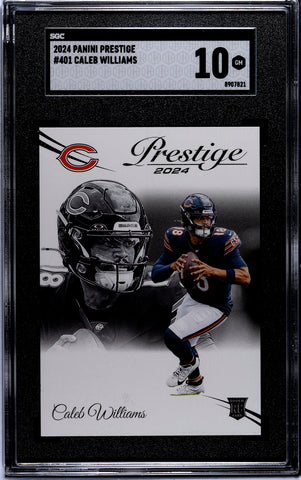 Bears Caleb Williams 2024 Panini Prestige No.401 SGC Graded 10 Rookie Single Card