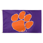 Clemson 3x5 House Flag Deluxe Logo Purple