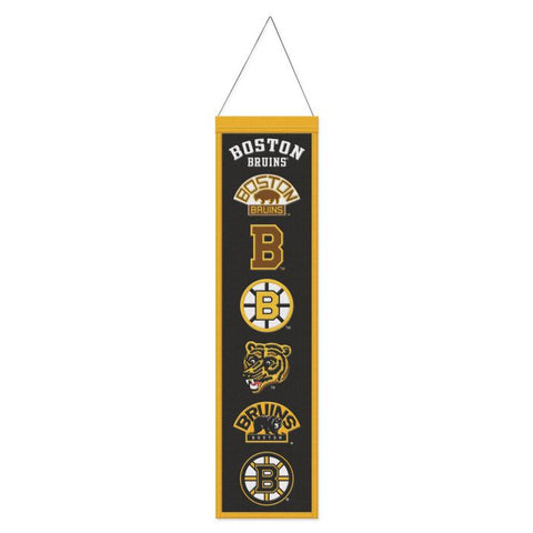 Bruins 8"x32" Wool Banner Evolution