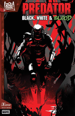 Predator Black, White & Blood Issue #3 September 2025 Pete Woods Variant Comic Book