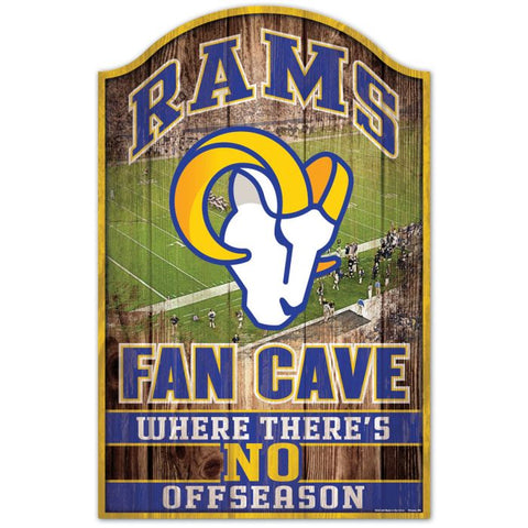 Rams Wood Sign 11x17 Fan Cave