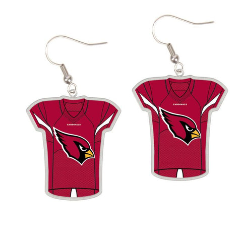 Cardinals Earrings Dangle Jersey NFL