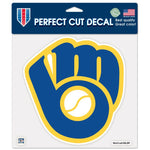 Brewers 8x8 DieCut Decal Color Cooperstown