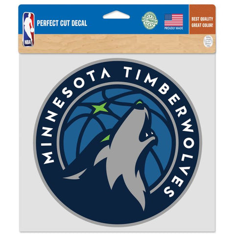 Timberwolves 8x8 DieCut Decal Color