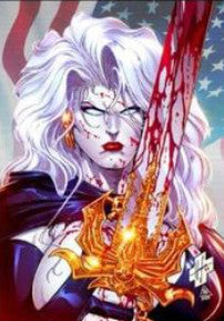Lady Death: 30th Anniversary - July 4th Metallicard Limited to 66 Single Card