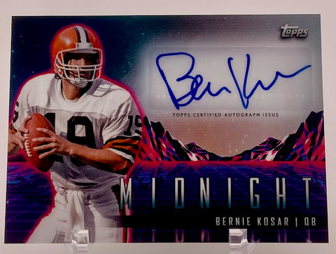 Browns Bernie Kosar 2024 Topps Midnight No.HZS-BK Autographed Single Card