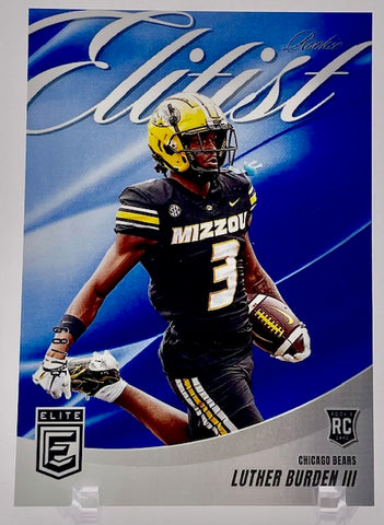 Bears Luther Burden III 2025 Panini Donruss Elite No.1 #68/75 Rookie Single Card