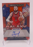 Pelicans Jonas Valanciunas 2023-24 Panini Obsidian No.GI-VAL #54/75 Autographed Single Card