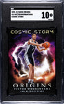 Spurs Victor Wembanyama 2023-24 Panini Origins No.14 Cosmic Storm SGC Graded 10 Single Card