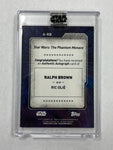 Star Wars Ric Olie 2022 Topps Star Wars Signature Series No.A-RB Autographed Single Card