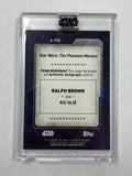 Star Wars Ric Olie 2022 Topps Star Wars Signature Series No.A-RB Autographed Single Card