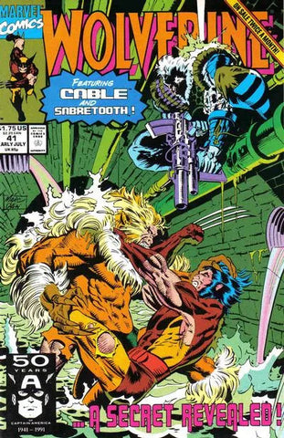 Wolverine Issue #41 July 1991 Comic Book