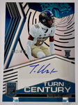 Jaguars Travis Hunter 2025 Panini Donruss Elite No.TOC-THU #302/499 Autographed Rookie Single Card