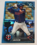 Twins Wander Javier 1st Bowman Chrome #7/15 Blue Refractor Single Card