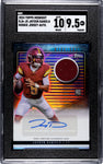 Commanders Jayden Daniels 2024 Topps Midnight No. RJA-JD SGC Graded 9.5 Autographed Relic Rookie Single Card
