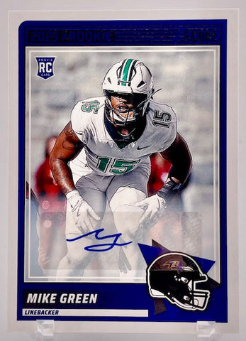 Ravens Mike Green 2025 Panini Score No. 88 Autographed Rookie Single Card