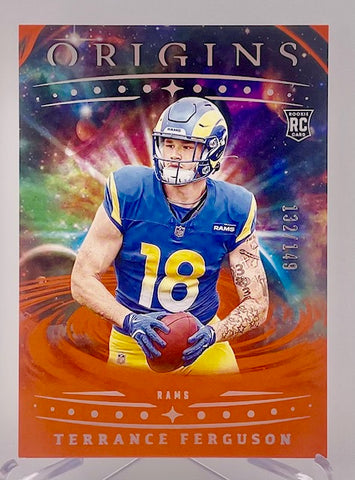 Rams Terrance Ferguson 2025 Panini Origins No.127 #132/149 Rookie Single Card