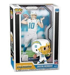 Chargers Funko Pop Vinyl Trading Cards - NFL Football - Justin Herbert 08 w/ Display Case