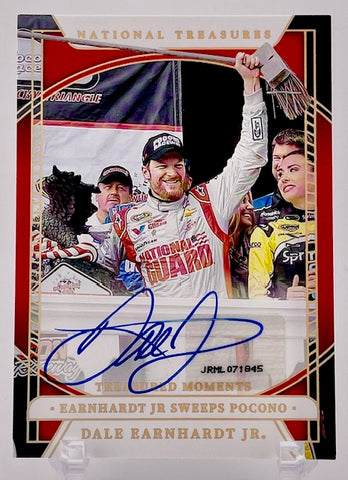 Dale Earnhardt Jr 2024 Panini National Treasures No.TMS-DEJ #07/10 Autographed Single Card