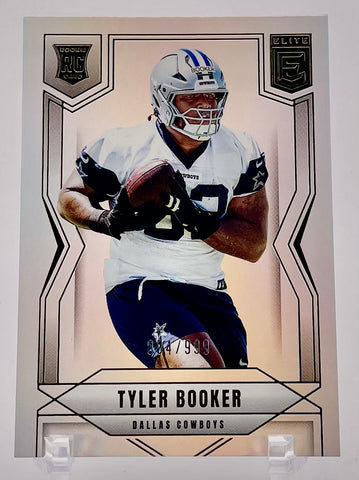 Cowboys Tyler Booker 2025 Panini Donruss Elite No.185 #804/999 Rookie Single Card