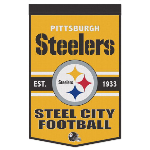 Steelers 24"x38" Wool Banner Slogan