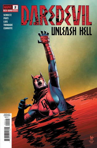 Daredevil: Unleash Hell Red Band Issue #2 February 2025 Cover A Polybagged Comic Book