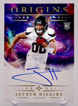 Texans Jayden Higgins 2025 Panini Origins No.RA-JHI Autographed Rookie Single Card