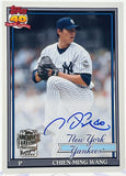 Yankees Chien-Ming Wang 2021 Topps Fan Favorites Archives No.FFA-CM Autographed Single Card