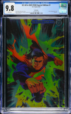 DC All In 2025 FCBD Special Edition Issue #1 June 2025 CGC Graded 9.8 Foil Edition Comic Book