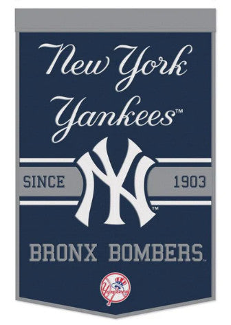 Yankees 24"x38" Wool Banner Slogan