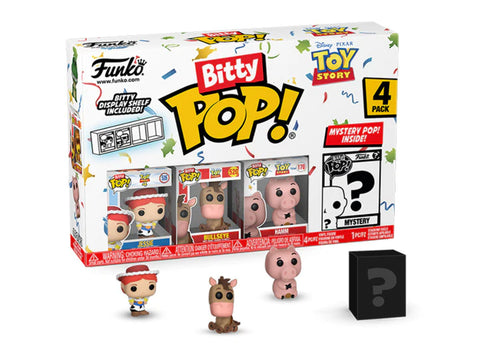 Funko Pop Vinyl Bitty Pop! 4-Pack - Disney & Pixar Toy Story - Jessie/Bullseye/Hamm/Mystery