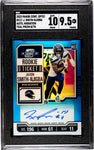 Seahawks Jaxon Smith-NJigba 2023 Panini Contenders Optic No.117 #08/75 SGC Graded 9.5 Autographed Rookie Single Card