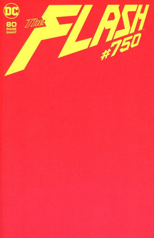 The Flash Issue #750 March 2020 Blank Variant Comic Book