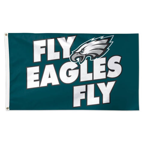 Eagles 3x5 House Flag Deluxe Slogan