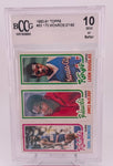Earl Monroe/James McElroy/Leon Douglas 1980-81 Topps No. 85/27/170 BCCG Graded 10 Single Card