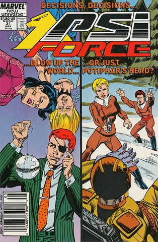 PSI Force Issue #31 May 1989 Comic Book