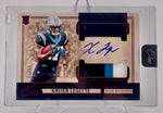 Panthers Xavier Legette 2024 Panini One No.36 #35/75 Autographed Relic Rookie Single Card
