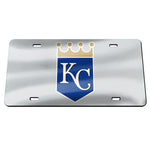 Royals Laser Cut License Plate Tag Acrylic Silver