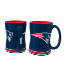 Patriots 14oz Coffee Mug Relief