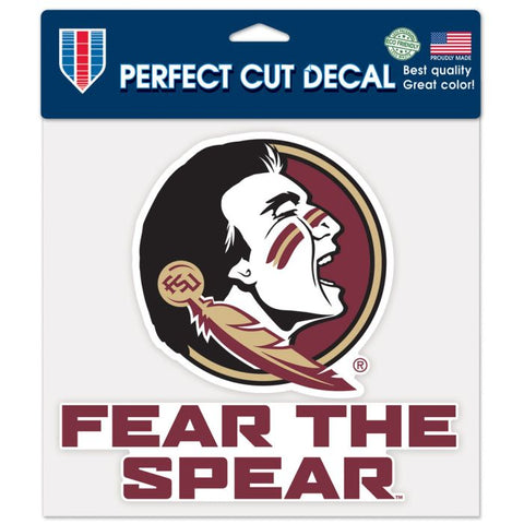 FSU 8x8 DieCut Decal Color Slogan