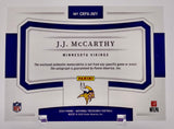 Vikings JJ McCarthy 2024 Panini National Treasures No.CRPA-JMY #12/25 Autographed Relic Rookie Single Card w/ Empty Box