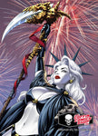 Lady Death: Lady Liberty Metallicard Limited to 66 Single Card