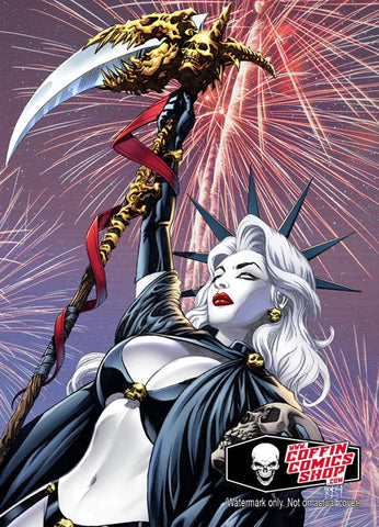 Lady Death: Lady Liberty Metallicard Limited to 66 Single Card