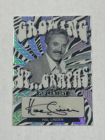 Actor Hal Linden 2022 Leaf Metal Pop Century No.GUG-HL1 1/3 Autographed Single Card