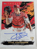 Reds Tyler Stephenson 2021 Topps Inception 05/75 Rookie On-Card Autographed Single Card