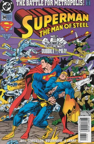 Superman: The Man of Steel Issue #34 June 1994 Comic Book