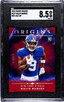 Giants Malik Nabers 2024 Panini Origins No.147 #142/149 SGC Graded 8.5 Rookie Single Card